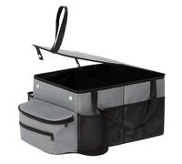 SUNNYNEST Car Seat Organizer-Car Organizer Front Seats Back Seat,with Dividers Cup Holders and Lids Suitable for Front Seats/Back Seat/Trunk Car Accessories Interior (Gray)