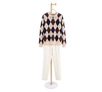 SUNNYNEST Floor Standing Clothes Rack with Single Rod Modern Freestanding