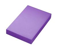 SUNNYNEST Foam Balance Pad Stability Training Cushion Non Slip Sweat Resistant Extra Thick TPE Exercise Mat for Physical Therapy Core Strength Sensory Integration Home Gym (Purple, 20x30x5cm)