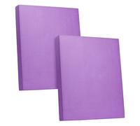 SUNNYNEST Foam Balance Pad Stability Training Cushion Non Slip Sweat Resistant Extra Thick TPE Exercise Mat for Physical Therapy Core Strength Sensory Integration Home Gym (Purple 2PCS, 40x33x5cm)