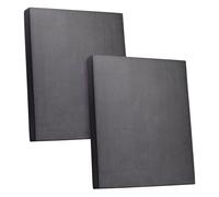 SUNNYNEST Foam Balance Pad Stability Training Cushion Non Slip Sweat Resistant Extra Thick TPE Exercise Mat for Physical Therapy Core Strength Sensory Integration Home Gym (Black 2PCS, 40x33x5cm)