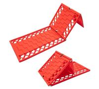 SUNNYNEST Foldable Emergency Tire Traction Pads Heavy-Duty Car Recovery Tracks for Mud Sand Snow Anti-Slip Vehicle Recovery Mats for SUV Off Road Snow Chains Alternative (2-Pack)
