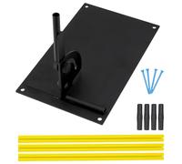 SUNNYNEST Golf Practice Swing Trainer Plate, Golf Swing Trainer for Hitting, Alignment Stick Holder Set with Rods & Rod Cover, Swing Aids Tool for Men & Women Golfers, Training Aid Perfect Golf Swing