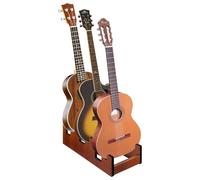 SUNNYNEST Guitar Rack Wooden Guitar Stand For 3 Acoustic Multi Guitar Stand Space-Saving for Home Studio Stage Walnut Color