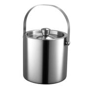 SUNNYNEST ICE Bucket 2L Stainless Steel, Double Walled Container with Carrying Handle for Cocktails, Beer, Wine, Champagne, Keep Drinks Frozen Longer at Home, Bars, Parties, Outdoor