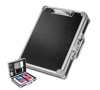 SUNNYNEST Metal File Organizer with Lock Portable Aluminum Document Box