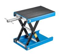 SUNNYNEST Motorcycle Lift 1100lb Motorcycle Scissor Lift Jack with Wide Deck & Safety Pin 4-13inch Center Hoist Crank Stand Steel Scissor Jack for Street Bikes Cruiser Bikes Touring Motorcycles (Blue)