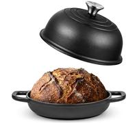 SUNNYNEST Non-Stick Dutch Oven Cast Iron Casserole Pot with Lid Enamel Braising Roasting Cooking Pot for Bread Baking Stew Soup and Slow Cooking Oven with Induction Gas and Electric Hobs