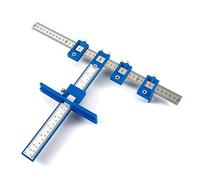 SUNNYNEST Punch Locator Adjustable Cabinet Hardware Jig, Drilling Guide Template for Installing Handles, Knobs & Drawer Pulls on Kitchen Doors, Drawers, and Cabinets