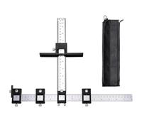 SUNNYNEST Punch Locator Cabinet Hardware Jig, Adjustable Drill Positioning Ruler & Template for Installing Handles, Knobs and Drawer Pulls on Cabinets, Doors & Furniture