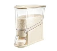 SUNNYNEST Rice Dispenser Rice Container Large Sealed Grain Container with Lids and Time Recorder Food Bucket Grain Storage Container Cereal Storage Box Tank for Home Kitchen