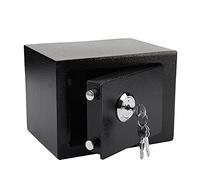SUNNYNEST Safe Box 23x17x17 cm comes with accessories and 3 keys. It securely stores cash and documents, is lockable, and suitable for home and office use.