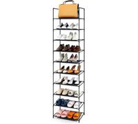SUNNYNEST Shoe Rack 10 Tiers Vertical Shoe Metal Tall Small Narrow Space Saving Shoe Storage Organizer for Closet Entryway Garage Bedroom Cloakroom Rack 28x45x173cm (28x45x173cm)