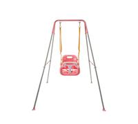 SUNNYNEST Toddler Swing Heavy-Duty Kid Swing with Safety Harness 158CM Folding Swing Set Outdoor Garden or Home Play Equipment Children Indoor Swings for 3-in-1 Toddler Swing Set (Pink)