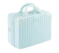 SUNNYNEST Travel Makeup Bag 32 * 23 * 15CM Portable Makeup Box Cosmetic Bag Large Capacity Make Up Storage Organizer Makeup Case Storage Organiser for Women Girls (Blue)