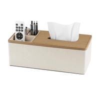 SUNNYNESTb Tissue Box Home Office Rectangular Tissue holder with Remote Control Storage Organizer Box Desktop Storage Organizer Dispenser for Tabletop, Bathroom