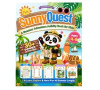 SunnyQuest: A Summer Adventure Activity Book for Kids Ages 4-8