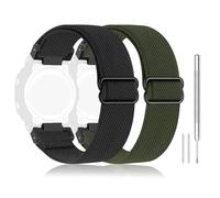 Sunnyson 2 Pack Stretchy Nylon Watch Bands Compatible with Casio G-Shock DW-5600/8900/GWM5610,Elastic Soft Adjustable Replacement Bands for Casio Watch GA-100/GA-100C/GA-300/GW-B5600/GB-5600/GW-6900