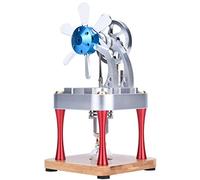 Sunnytech Hot Air Stirling Engine Motor Model Science Physics Toy Home Office Desk Decor Kit M16-CF