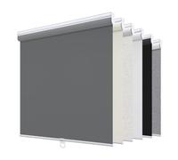Sunoff Blackout Roller Shades Blinds Cordless for Windows Pull Down Room Darkening Door Blinds with Thermal Insulated Easy to Install for Living Room,Bedroom,Home,Office Bathroom Grey 23" W x 72" H