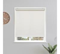 Sunoff Blackout Roller Shades Blinds Cordless for Windows Pull Down Room Darkening Door Blinds with Thermal Insulated Easy to Install for Living Room,Bedroom,Home,Office Bathroom Beige 46" W x 72" H