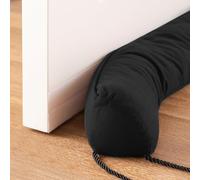Sunolga 32" Door Draft Stopper Blocks Hot and Cold Air with Removable Washable Cover for Gaps Up to 3", All-Season Seal for Noise, Door Sweep for Bottom of Door and Window, Home Essentials, Black