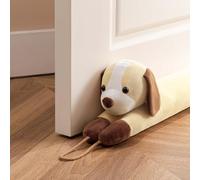 Sunolga 48 Inches Weighted Door Draft Stopper Under Door Noise Air Stopper, Yellow Dog Shape Sound Proof Draft Guard for Doors and Windows