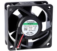 Sunon Axial Fan 24V DC 61.14m³/h 25x60x60mm PMD2406PTV1-A.U.GN