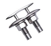 SUNOOM Boat Pull up Deck Cleat 5 Inch,316 Stainless Steel Heavy Duty Marine Dock Cleat,Hidden Flush Mount Marine Cleat