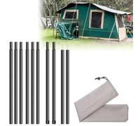 SUNOYA Tent Pole Set of 2, Telescopic Tent Pole, Awning Pole for Camping, Aluminium Tent Pole, Telescopic Pole for Tent, Tarp Awning (43-200 cm)