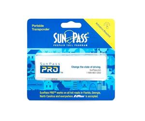 Sunpass Sun Pass Pro Portable Toll Transponder - Prepaid Electronic Toll Pass for Florida + 23 Additional States, E-ZPass Compatible, No-Stop Automatic Toll Payment Device for Cars, Travel & Commuting