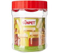 Sunpet J0400 Food Storage Canisters, Plastic, Red, 400 ml, Small, Pack of 3