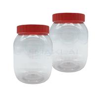 Sunpet J0750 750ml Plastic Food Storage Canisters, Pack of 2, Red