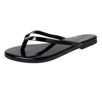 Sunporx Womens Flat Leather Flip Flops Comfortable Non-slip Lightweight Summer Slide Sandals Beaches Swimming Pools Shoe Land