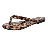 Sunporx Womens Flat Leather Flip Flops Comfortable Non-slip Lightweight Summer Slide Sandals Beaches Swimming Pools Shoe Land