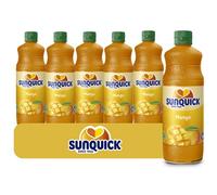 Sunquick Real Fruit Concentrate Juice | 100% Fruit Juice, No Artificial Flavors, Colors, or Sweeteners | Rich in Vitamin C for a Refreshing Taste | (6 Pack, Mango)