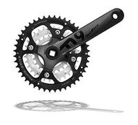 Raleigh Alloy Chainset Black - 44/32/22 X 175 MM