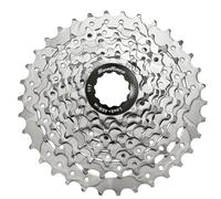 SunRace 9 speed Bike Cassette Shimano/Sram/KMC compatible - Silver 11-34T, Silver