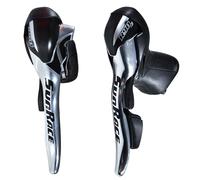 Sunrace Str-91 R9/l3 Brake Lever Set With Shifter Silver 3 x 9s 3 x 9s Black