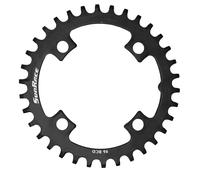 Sunrace Alloy Narrow Wide 96mm BCD 4 Arm Bike Chainring - 34t