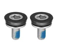 SunRace BAS15 Crank Bolts, Black/Silver, M8 x 15mm, Pair