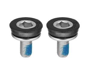 SunRace BAS15 Crank Bolts, Black/Silver, M8 x 15mm, Pair