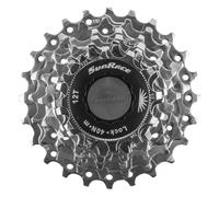 Sunrace CS-R63 7-Speed Cassette 12-24T Nickel Silver 7sp Hybrid Road Bike