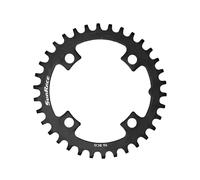 SunRace Narrow-Wide Steel Chainring - 96BCD - 4 Arm, 96mm / 34 / Black
