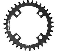 SunRace MX30 Narrow-Wide 96 BCD Alloy Chainring, Black, 34T