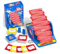 Sunrad 2.0 Tilt 'n' Shout-Family Board Games for Kids & Adults with 144 Unique Categories,Fast-Paced Family Party Game,Interactive Marble-Run Timer,Fun A Speedy Games for Boys Girls Age 3+,2-8 Players