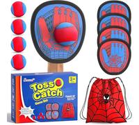 Sunrad Toss and Catch Ball Game Set, Sticky Toddler Baseball Training Glove, Beach Toys Yard Games, Kids Preschool Games for Ages 4 5 6 7 8