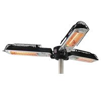 Sunred BRIGHT PARASOL Halogen Heater PH10, 2000W- Black RRP £299