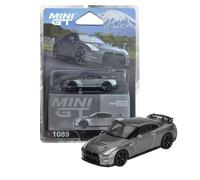 Sunrich MGT01089-BL MINI GT 1/64 Nissan GT-R Nismo 2013 R35 CRS Version, Dark Metallic Gray (Right), Blister Package Specifications, Finished Product