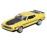Sunrich MGT01139-L MINI GT 1/64 Ford Mustang Mach 1 1971 Grabber Yellow (Left Handle) Finished Product